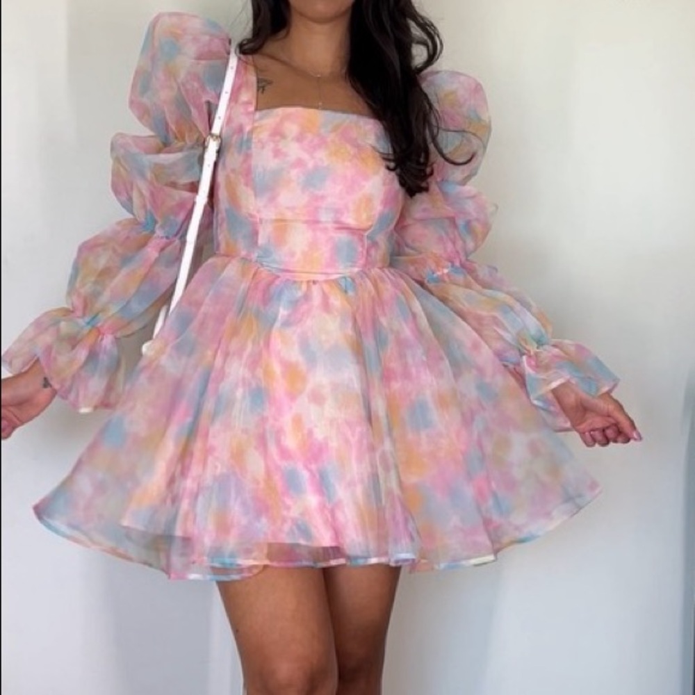 Colorful Spring Dress. Size Small